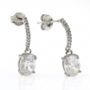 Elisa earrings with rhodium-plated silver 925 crystals