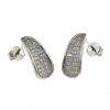 Georgy earrings with rhodium-plated silver 925 crystals