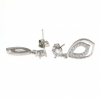 Fresia earrings with rhodium-plated silver 925 crystals
