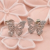 Butterfly earrings with rhodium-plated silver 925 crystals