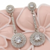 Anemona earrings with rhodium-plated silver 925 crystals