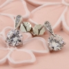 Edelweiss earrings with rhodium-plated silver 925 crystals