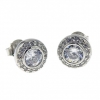 Raisa earrings with rhodium-plated silver 925 crystals