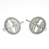 Tree of life earrings with rhodium-plated silver 925 crystals