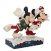 Mickey and Minnie Mouse ice skating figurine