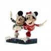 Mickey and Minnie Mouse ice skating figurine