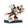 Mickey and Minnie Mouse ice skating figurine