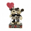 Figurina Mickey and Minnie Mouse with Heart