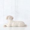 Figurina Willow Tree - Love My Dog (small white) - Iubesc un catel minunat!