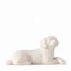 Figurina Willow Tree - Love My Dog (small white) - Iubesc un catel minunat!