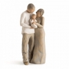 Willow Tree figurine - We are Three - Before it was just you and me, now we are three - a family!