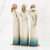 Willow Tree figurine - By My Side - One by one, over the years, we gather strength, through laughter and tears.