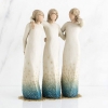 Willow Tree figurine - By My Side - One by one, over the years, we gather strength, through laughter and tears.