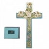Figurina Cruce cu Crini și Porumbel