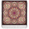 Premium shawl Rose Soul, wool, brown - 148x148cm