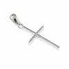 Cross pendant, rhodium-plated 925 silver