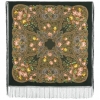 Premium shawl Beloved, wool, green - 148x148cm