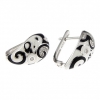 Set Fancy drop cercei, inel (60), pandantiv, argint 925 rodiat
