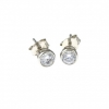 Cercei studs din argint 925 rodiat - 5mm