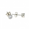 Cercei studs din argint 925 rodiat - 5mm