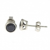 Cercei studs din argint 925 rodiat - 6mm