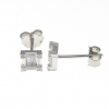 Cercei square studs din argint 925 rodiat