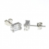 Cercei rectangle studs din argint 925 rodiat