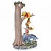 Tree figurine with Pooh and friends