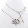 Tree of Love necklace with crystals, rhodium-plated 925 silver