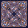 Sal premium Beloved din lana, albastru, 148x148cm