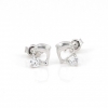 Dolphin earrings with rhodium-plated silver 925 crystal