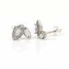 Marquise earrings with rhodium-plated silver 925 crystals