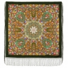 Sal premium Gold and Silver din lana, verde, 148x148cm