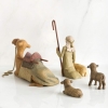 Figurina Willow Tree - Shepherd and Stable Animals -  Pastorul si animalele din grajd