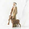 Figurina Willow Tree - Zampognaro -  Pastor cu cimpoi - Proclamând vestea