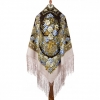 Premium shawl Darling, wool, cream - 148x148cm