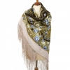 Premium shawl Darling, wool, cream - 148x148cm