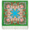 Sal premium Seasons Spring din lana, verde, 148x148cm