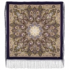 Premium shawl The only one, wool, indigo - 148x148cm