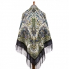 Premium shawl Zest, wool, black - 146x146cm