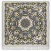 Premium shawl Heart Name-day, wool, grey - 146x146cm