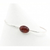 Bratara, din argint 925 cu Chihlimbar natural topaz 6.5cm