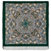 Premium shawl Gift from the Fair, wool, green - 146x146cm