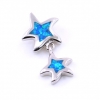 Pandantiv Stelute cu Blue Opal, argint 925 rodiat, 22mm