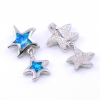 Pandantiv Stelute cu Blue Opal, argint 925 rodiat, 22mm