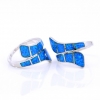 Inel Drops (57) cu Blue Opal din argint 925 rodiat