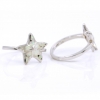 Inel Stea de mare (57) cu White Opal din argint 925 rodiat