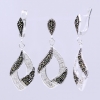 Set Elegance cu marcasite, cercei, pandantiv, argint 925
