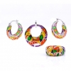 Set Sweet colours cercei, inel (58), pandantiv, argint 925 rodiat