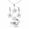 Set complet Star cu cristale Swarovski Crystal, argint 925 rodiat